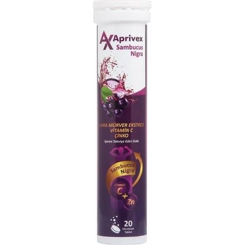 Aprivex Sambucus Nigra ve Vitamin C Efervesan 20 Tablet