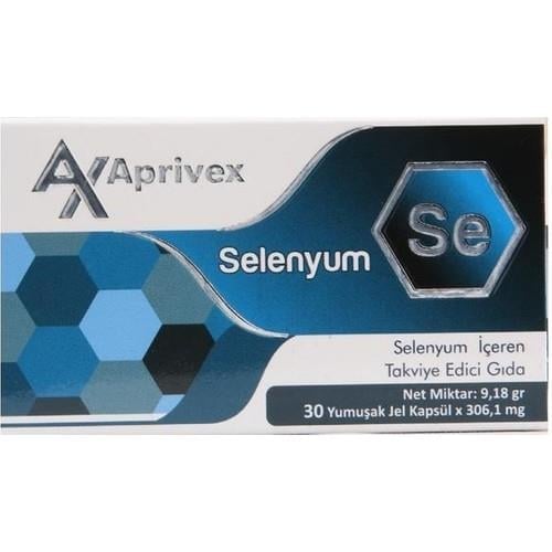 Aprivex Selenyum 30 Yumuşak Kapsül