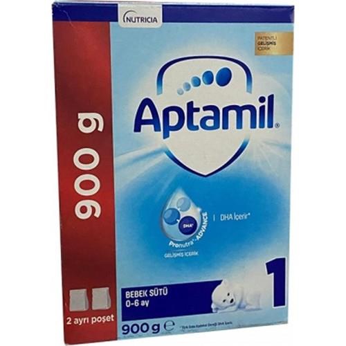 Aptamil 1 Bebek Sütü 900 Gr 0-6 Ay İçin DHA İçeren Hollanda Menşeli Sütlü Mama