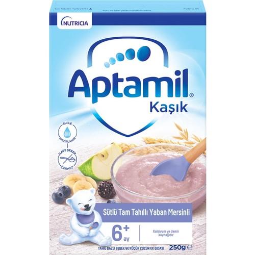 Aptamil Sütlü Tam Tahıllı Yaban Mersinli Kaşık Maması 250 gr
