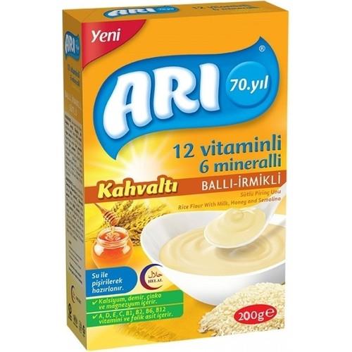 Arı Ballı İrmikli Kaşık Maması 200 gr 0-6 Ay Bebekler İçin Enerji Kaynağı