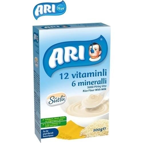 Arı Mama Sütlü Pirinç Unu 200 gr 4 Aydan İtibaren Bebekler İçin Zengin Besin Desteği