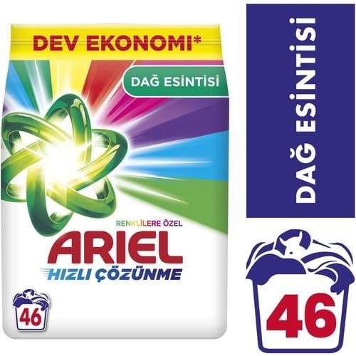 Ariel Dağ Esintisi Renklilere Özel 7 Kg Toz Çamaşır Deterjanı