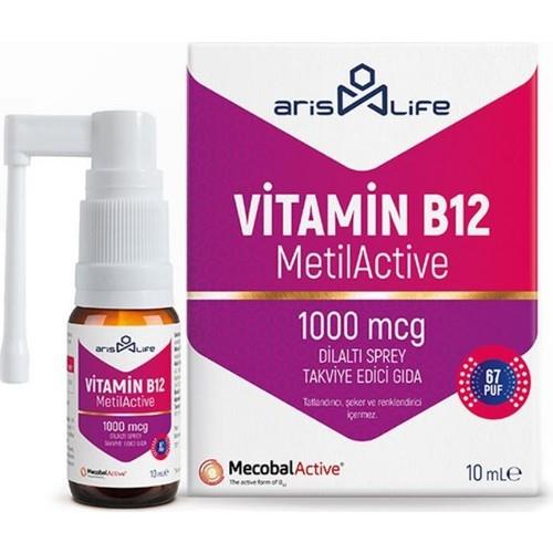 Aris Life Vitamin B12 Metilactive Sprey 10 Ml
