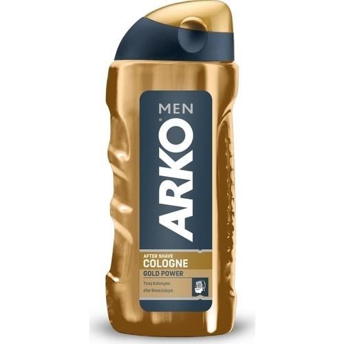 Arko Men Tıraş Kolonyası Gold Power 250 ml Ferahlatıcı Etkili Yerli Üretim Erkek Bakım Ürünü