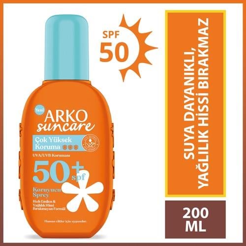 Arko Suncare SPF50+ Çok Yüksek Korumalı Vücut Güneş Spreyi 200 ml