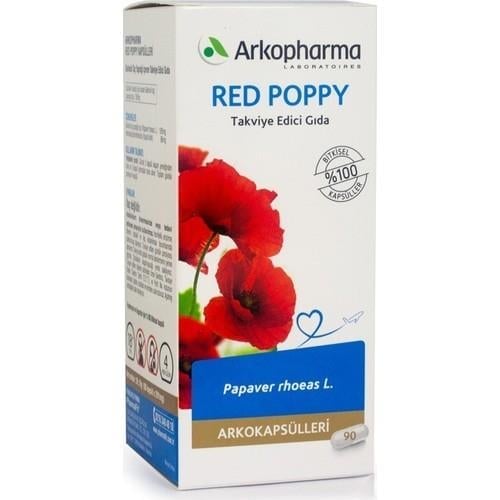 Arkopharma Red Poppy Gelincik Ekstresi 291 Mg 90 Kapsül