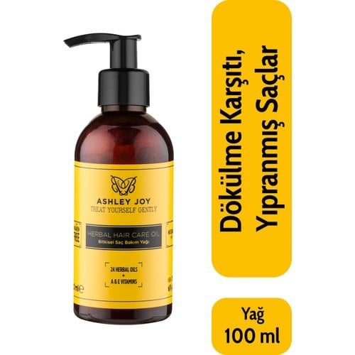 Ashley Joy Bitkisel Saç Bakım Yağı Doğal İçeriklerle Yıpranmış Saçlar İçin 100 ml
