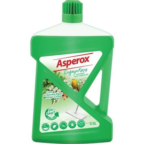 Asperox Parfümlü Yüzey Temizleyici Doğaya Kaçış Çam & Sandal Ağacı Müge Çiçeği 2, 5 Lt