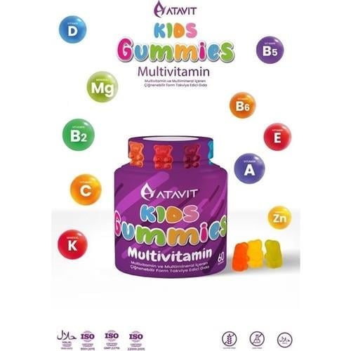 Atavit Gummies Multivitamin Kids 60 Çiğnenebilir Form