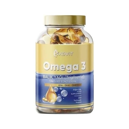 Atavit Omega 3 Balık Yağı 200 Yumuşak Kapsül