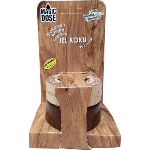 Autokit Magıc Dose Dekoratif Ahşap Kapaklı Jel Koku 50 ml Woody