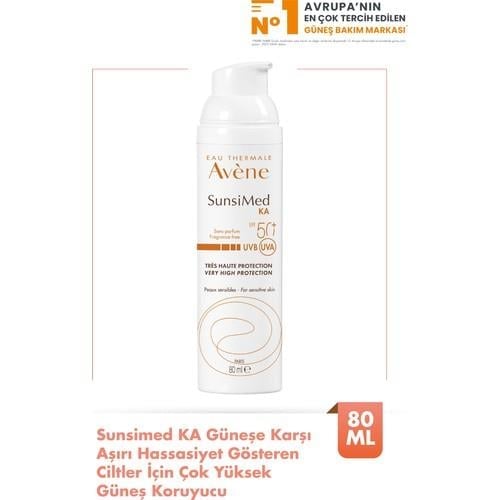Avene Sunsımed KA SPF 50+ Asiri Hassas Cıltler ıcın Yuksek Korumali Guneş Kremı 80 ml