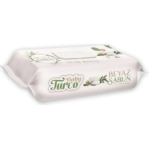 Baby Turco Islak Havlu Beyaz Sabun Kokulu 90' Lı
