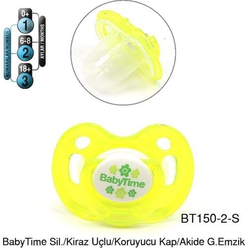 BabyTime KİRAZ UÇLU AKİDE DESENLİ EMZİK BT 150-2