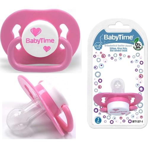 BabyTime Silikon Kiraz Uçlu Mat Gövdeli Emzik N.2