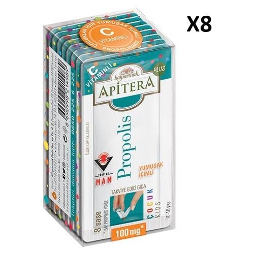 Balparmak Apitera Propolis Plus C Vitaminli Çocuk 100 Mg x 8 Şase 8'li