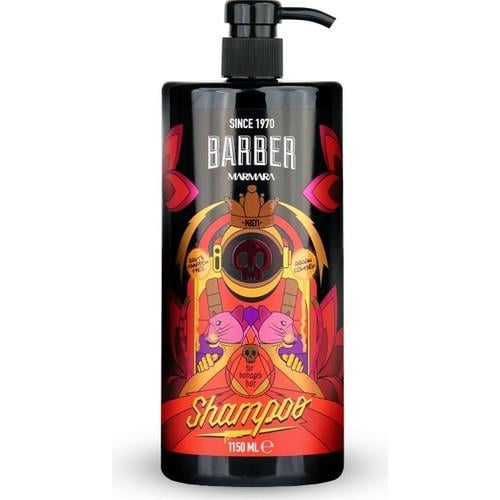 Barber Marmara Argan Şampuan, Arındırıcı, Besleyici, Tuzsuz, Parabensiz, Pompalı, 1150 ml