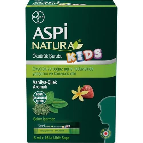 Bayer Aspi Natura Kids Şurup 16’lı Likit Saşe
