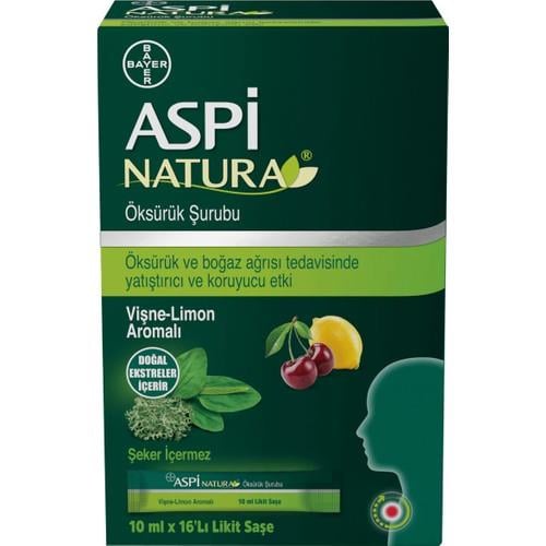 Bayer Aspi Natura Şurup 16’lı Likit Saşe