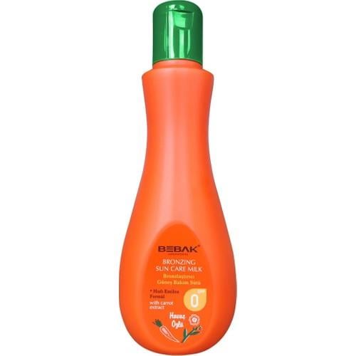 Bebak Güneş Bakım Sütü Havuç Özlü Kuru Ciltler İçin 215 ml Hızla Emilen Formül