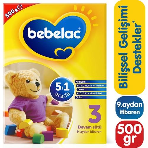 Bebelac 3 Devam Sütü 500 gr 9-12 Ay