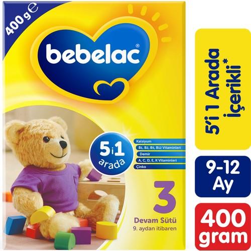 Bebelac 3 Devam Sütü 9-12 Ay 400 Gr
