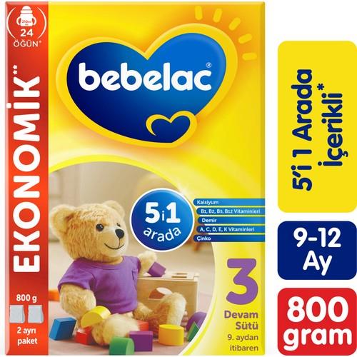 Bebelac 3 Devam Sütü 9-12 Ay 800 Gr