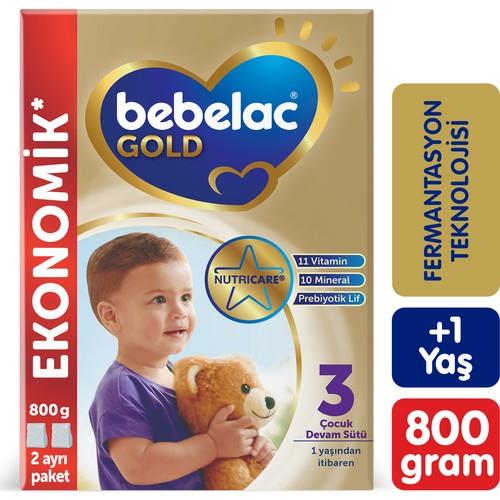 Bebelac Gold Toz Devam Sütü 800 gr 12-24 Ay Bebekler için Hollanda Üretimi Sütlü Formül