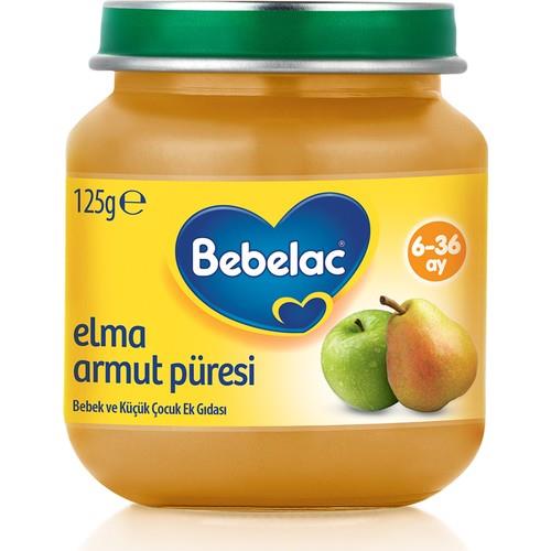 Bebelac Kavanoz Maması Elma Armut Püreli 125 gr 6-36 Ay Bebekler İçin Sağlıklı Gıda