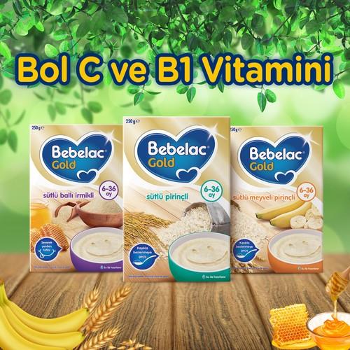 Bebelac Sütlü Pirinçli Tahıl Bazlı Kaşık Maması 250 gr