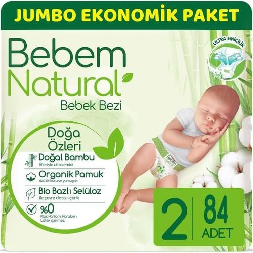 Bebem Natural Mini 2 Beden 3-6 kg 84'lü