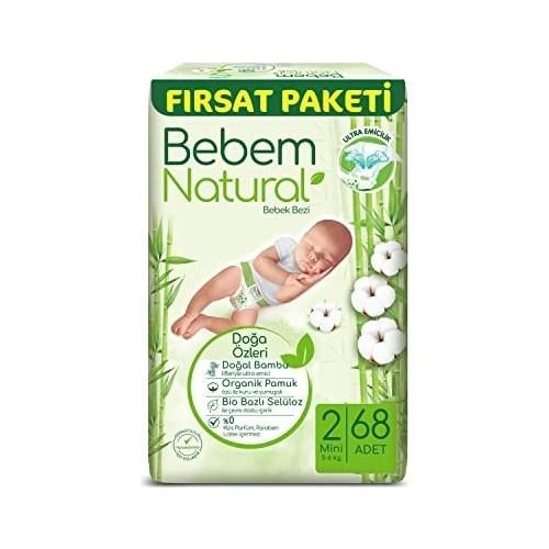 Bebem Natural Mını 68 Adet 2 Numara
