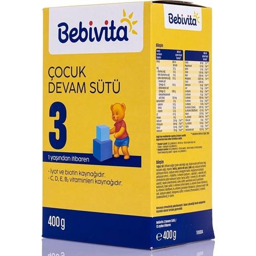 Bebivita Çocuk Devam Sütü 3  1 Yaşından Itibaren 400GR