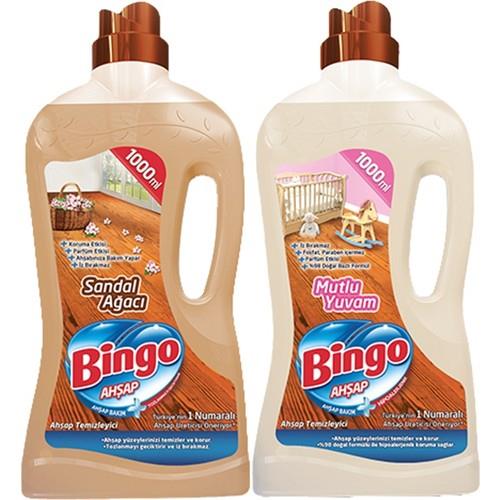 Bingo Ahşap Temizleyici Sandal Ağacı 1000 ml + Mutlu Yuvam 1000 ml 2'li