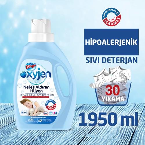 Bingo Oksijen Hipoalerjenik Sıvı Çamaşır Deterjanı 1.950 ml 30 Yıkama