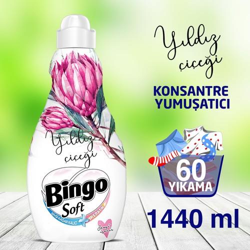 Bingo Soft Konsantre Çamaşır Yumuşatıcısı Yıldız Çiçeği 1440 ml
