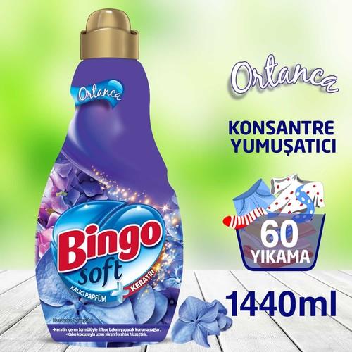 Bingo Soft Konsantre Çamaşır Yumuşatıcısı Ortanca 1440 ml