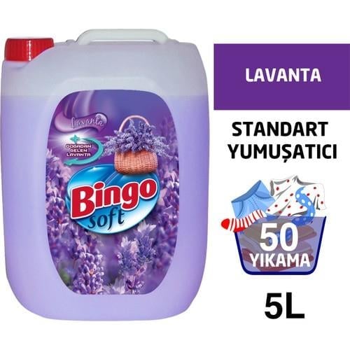 Bingo Soft Lavanta Rüzgarı Çamaşır Yumuşatıcısı 5L