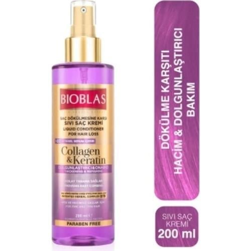 Bioblas Sıvı Saç Kremi 200 ml Kolajen + Keratin