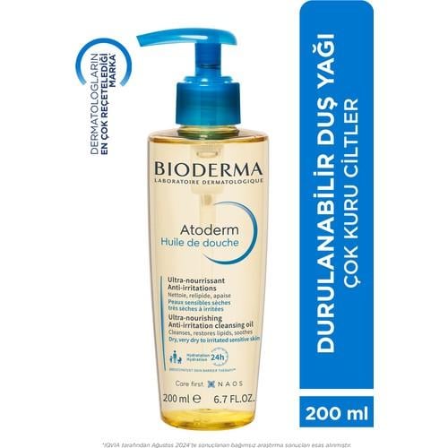 Bioderma Atoderm Shower Oil Kuru Cilt Nemlendirici Besleyici Duş Yağı Niasinamid Bebek Çocuk Yetişkin 200 ml