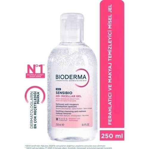 Bioderma Hassas Ciltler İçin Durulama Gerektirmeyen Temizleyici Misel Jel 250 ml