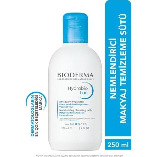 Bioderma Hydrabio Nemlendirici Makyaj Temizleme Sütü 250 ml Karma Ciltler İçin Niacinamide İçerir