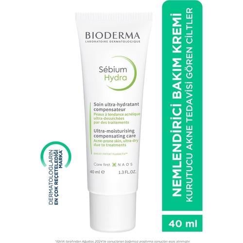 Bioderma Sebium Hydra Nemlendirici Krem 40 ml – Kuru Ciltler İçin Yoğun Nemlendirme ve Bariyer Onarımı, Günlük Bakım
