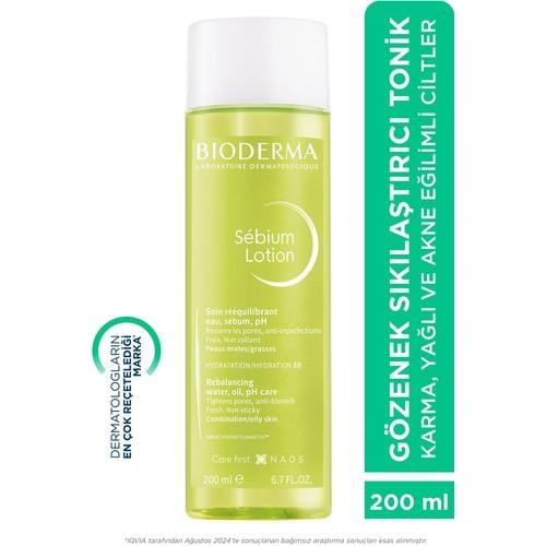Bioderma Sebium Lotion Gözenek Sıkılaştırıcı, Siyah Nokta Karşıtı Arındırıcı Salisilik Asit Tonik 200 ml