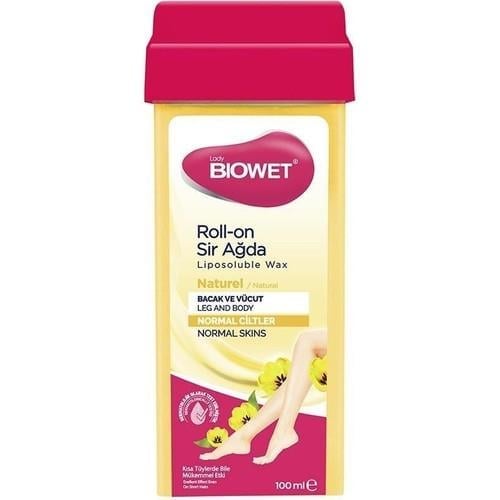 Biowet Roll On Sir Ağda Normal Ciltler Için Naturel 100 ml
