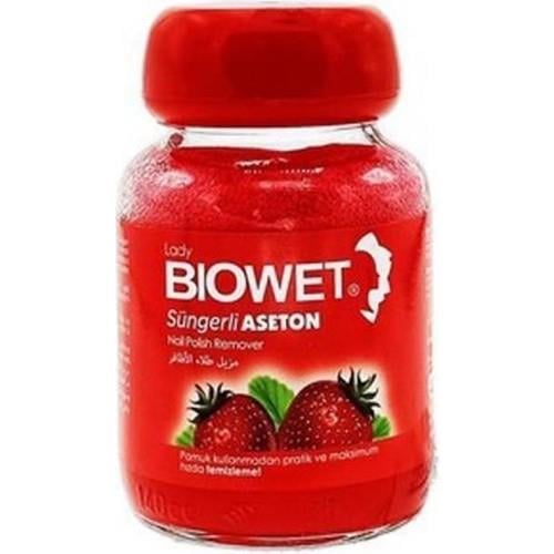 Biowet Süngerli Çilek Kokulu Aseton 75ml