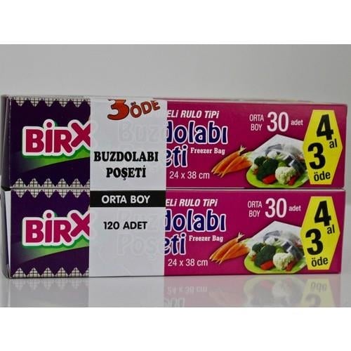 Bırx - 30'lu 4 Paket Ortaboy 24X38 cm 4 Al 3 Öde