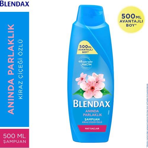 Blendax Anında Parlaklık ve Yumuşaklık Kiraz Çiçeği Özlü Şampuan 500 ml Mat Saçlar İçin