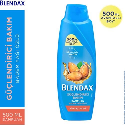 Blendax Güçlendirici Bakım Badem Özlü Şampuan 500 ml Tüm Saç Tipleri İçin